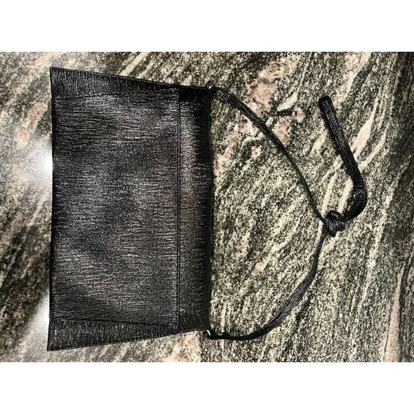 IRIS LANE EVENING BLACK CLUTCH WITH MULTIOLOR RHINESTONES & GEMS - Picture 10 of 11